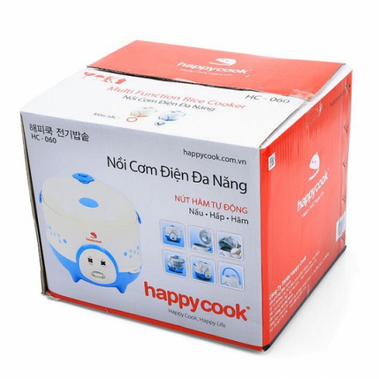 Nồi Cơm Điện Nắp Gài 0.6 Lít Happy Cook HC-060
