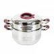Bộ Xửng Hấp Inox 304 Cao Cấp 3 Đáy 2 Tầng 32cm Happy Cook ST32-2