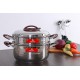 Bộ Xửng Hấp Inox 304 Cao Cấp 3 Đáy 2 Tầng 32cm Happy Cook ST32-2