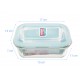 Hộp Thuỷ Tinh Hình Tròn 370ml Happy Cook Glass HCG-037R