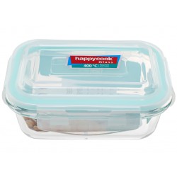 Hộp Thuỷ Tinh Hình Tròn 370ml Happy Cook Glass HCG-037R