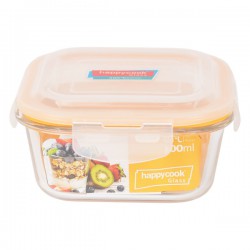 Hộp Thuỷ Tinh Hình Vuông 320ml Happy Cook Glass HCG-032S