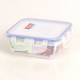 Hộp nhựa đựng thực phẩm 2 ngăn 450ml Happy Cook Plastic Box HCPB-045RV
