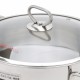 Nồi Inox Cao Cấp 3 Đáy Nắp Kính 20cm Happy Cook Delux Plus N20-DLGP