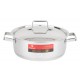 Nồi Inox 3 Đáy Bếp Từ 24cm Happy Cook Milan Plus N24-ML
