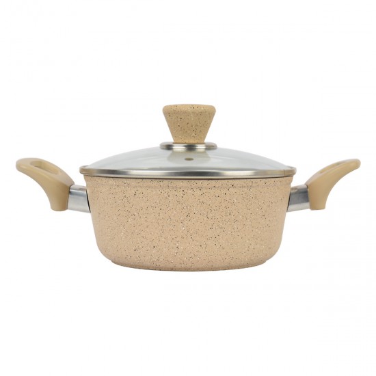 Bộ Nồi Nhôm Chống Dính Vân Đá Đáy Từ Happy Cook HC-06MA