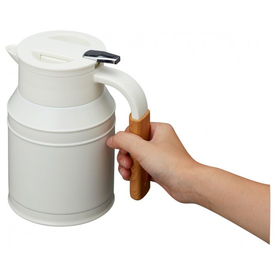 Bình Giữ Nhiệt Có Tay Cầm Doshisha 1L Màu Trắng DMTK1.0IV