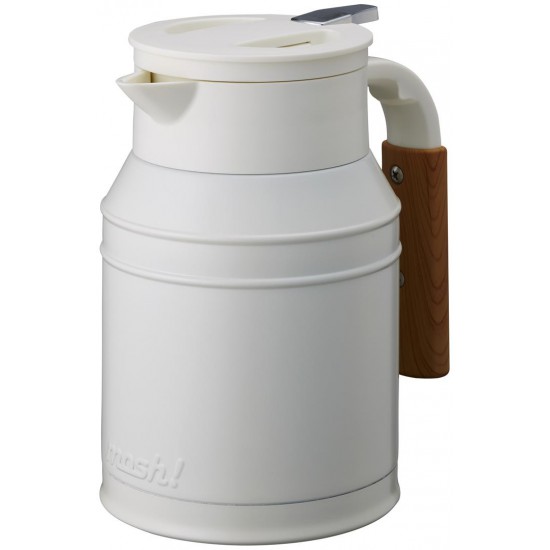 Bình Giữ Nhiệt Có Tay Cầm Doshisha 1L Màu Trắng DMTK1.0IV